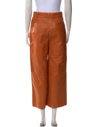 Joseph Lambskin Wide Leg Pants
