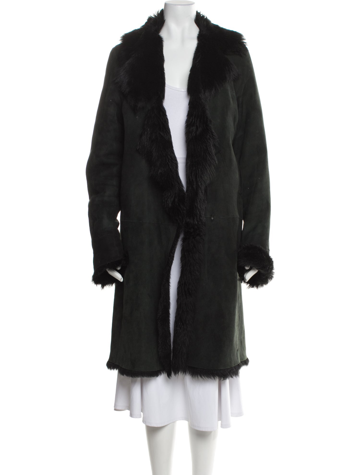 Joseph Leather Fur Coat