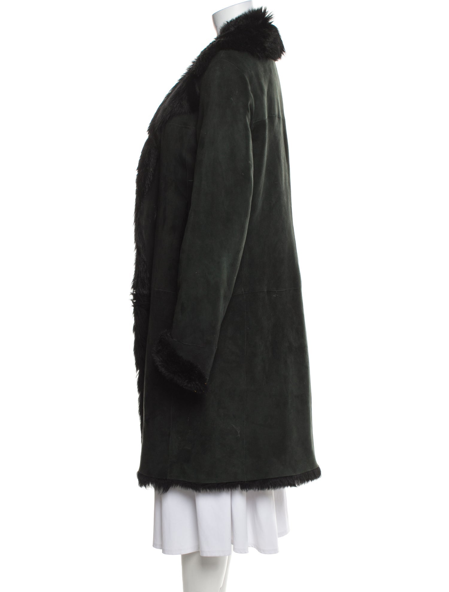 Joseph Leather Fur Coat