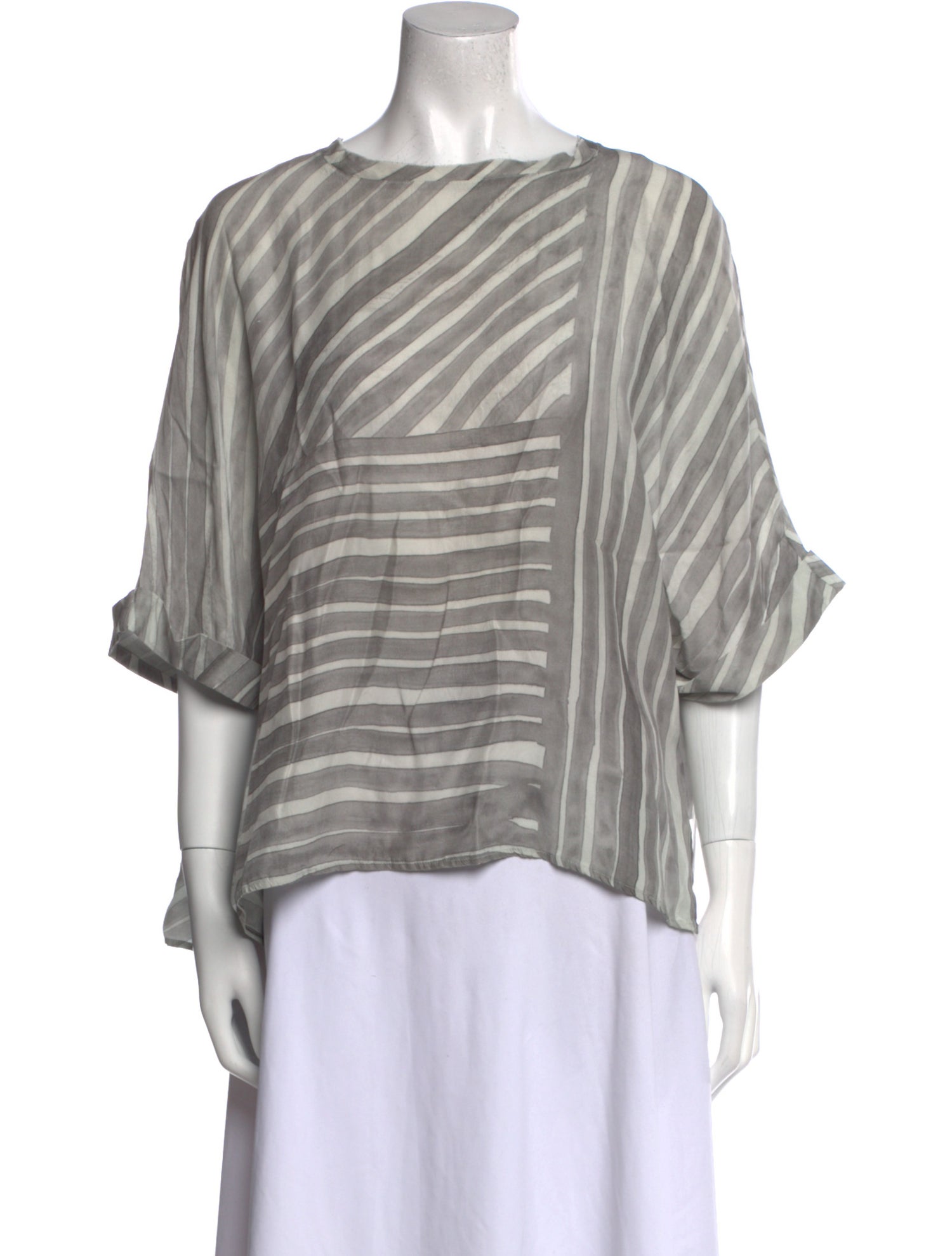 Joseph Silk Striped Blouse