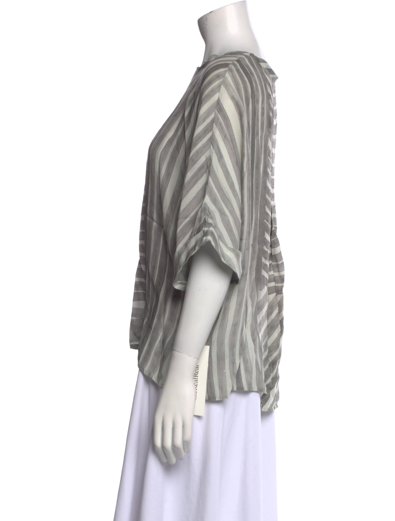 Joseph Silk Striped Blouse
