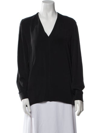 Joseph Silk V-Neck Blouse