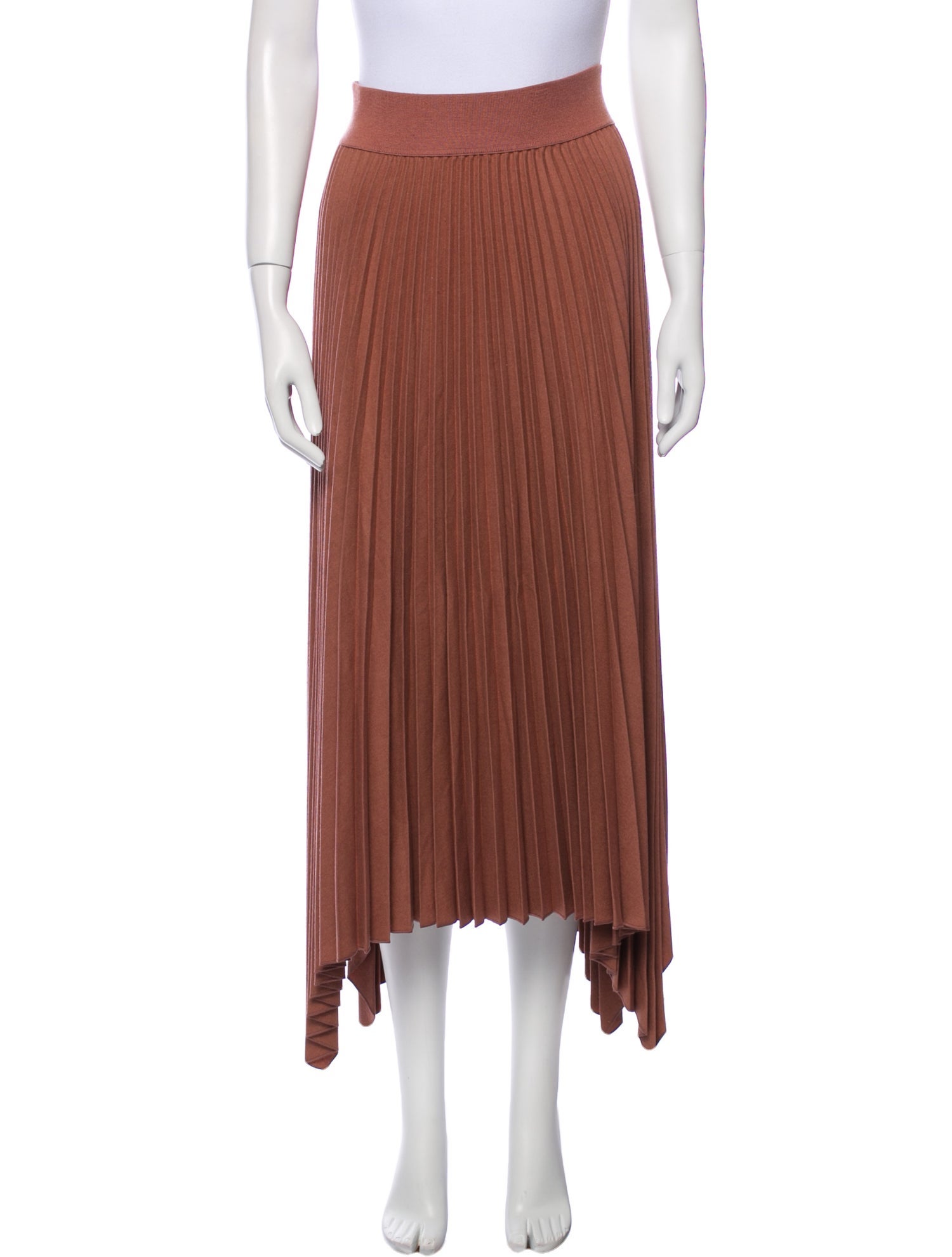 Joseph Pleated Accents Midi Length Skirt