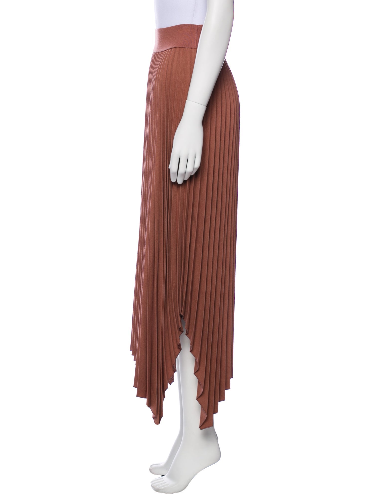 Joseph Pleated Accents Midi Length Skirt