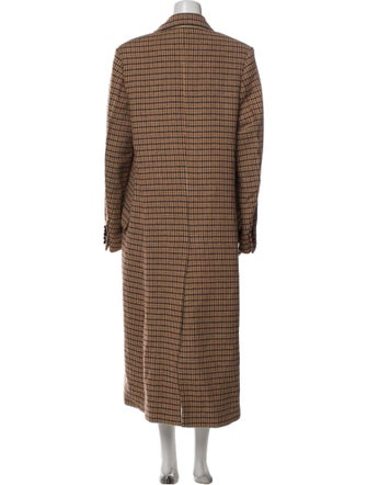 Joseph Wool Plaid Print Coat