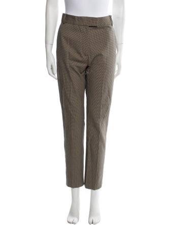 Joseph Plaid Print Straight Leg Pants