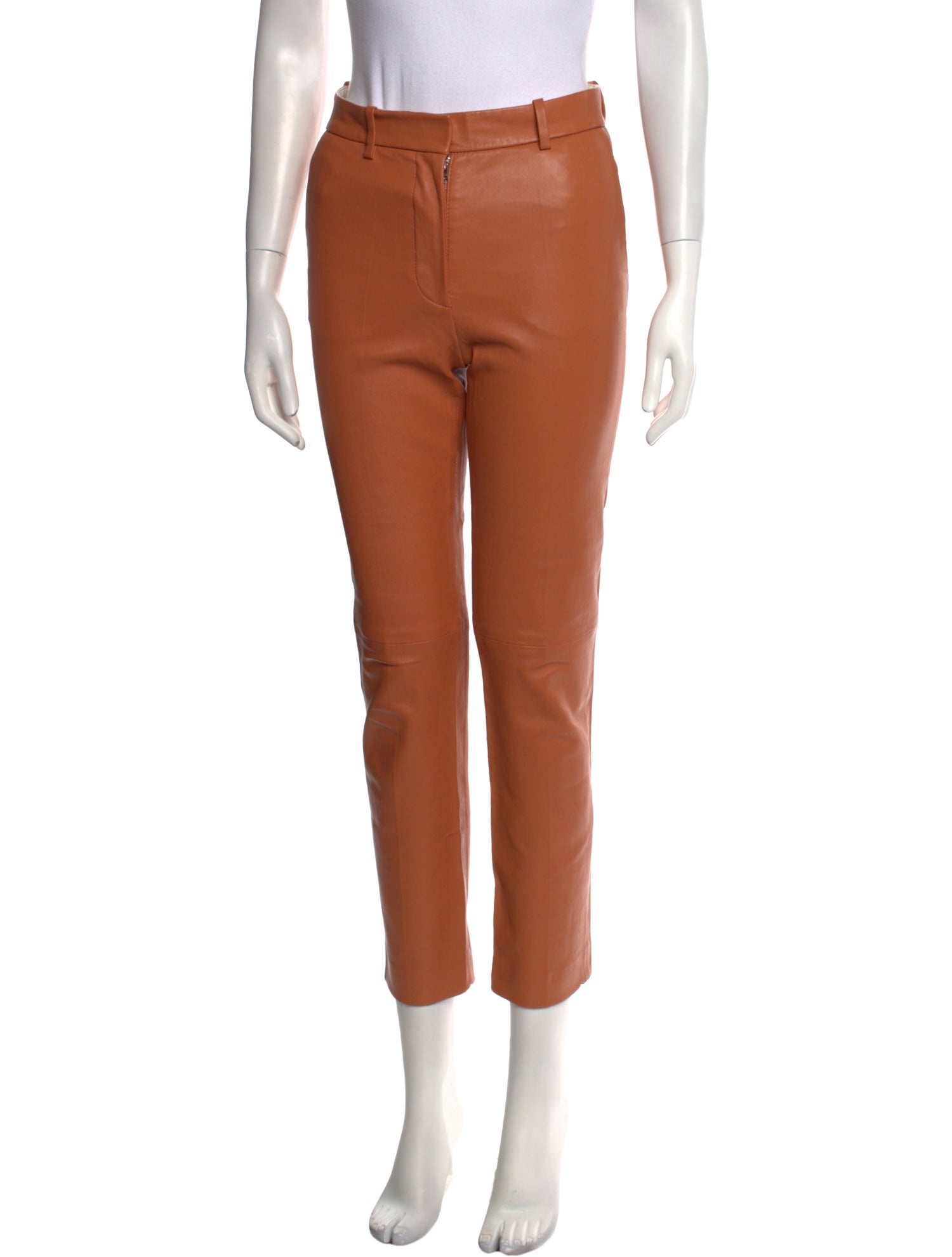 Joseph Lambskin Straight Leg Pants
