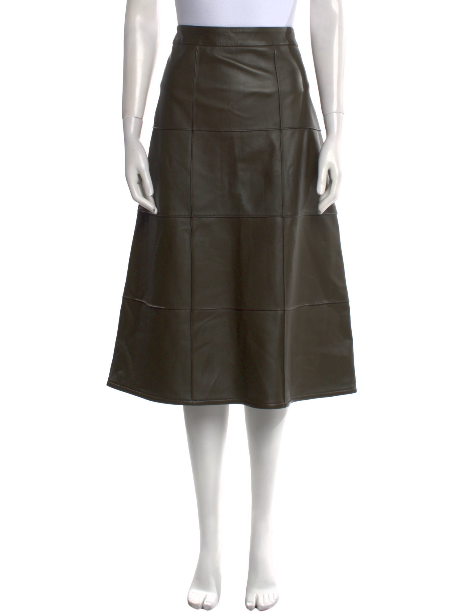 Joseph Lambskin Midi Length Skirt w/ Tags