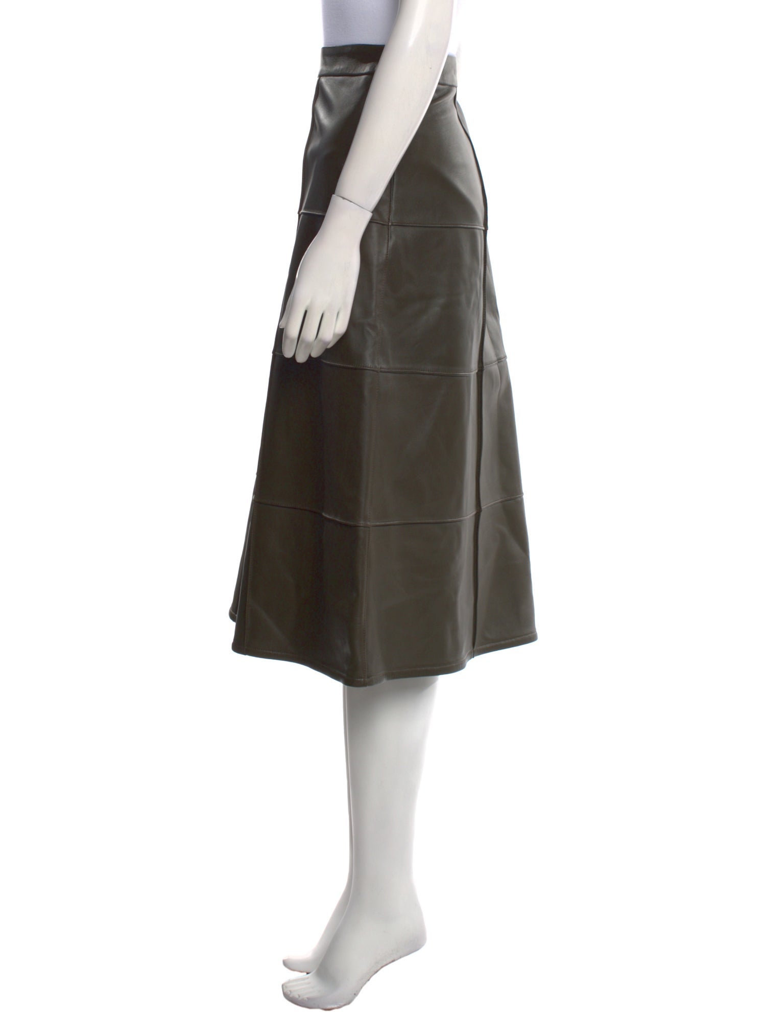 Joseph Lambskin Midi Length Skirt w/ Tags