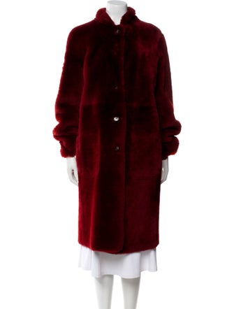 Joseph Lambskin Faux Fur Coat