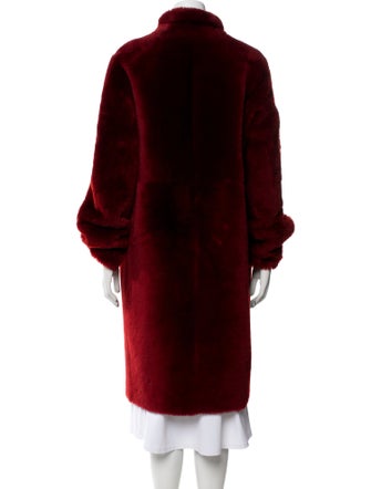 Joseph Lambskin Faux Fur Coat