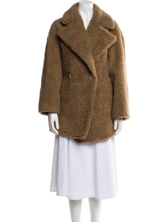 Joseph Camel Hair Faux Fur Coat