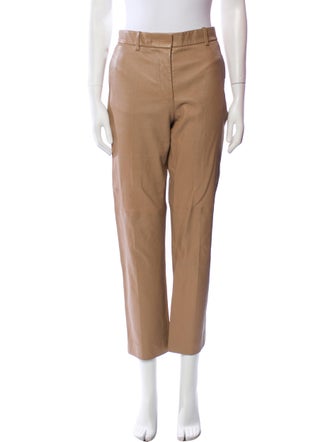 Joseph Lambskin Straight Leg Pants