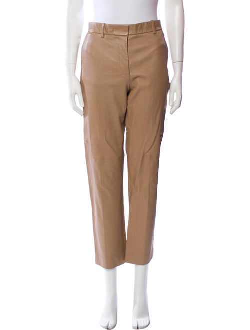 Joseph Lambskin Straight Leg Pants