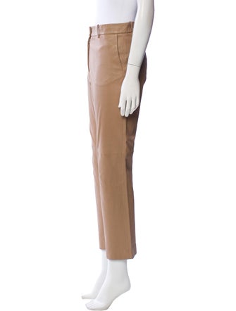 Joseph Lambskin Straight Leg Pants