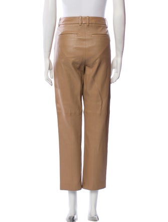 Joseph Lambskin Straight Leg Pants