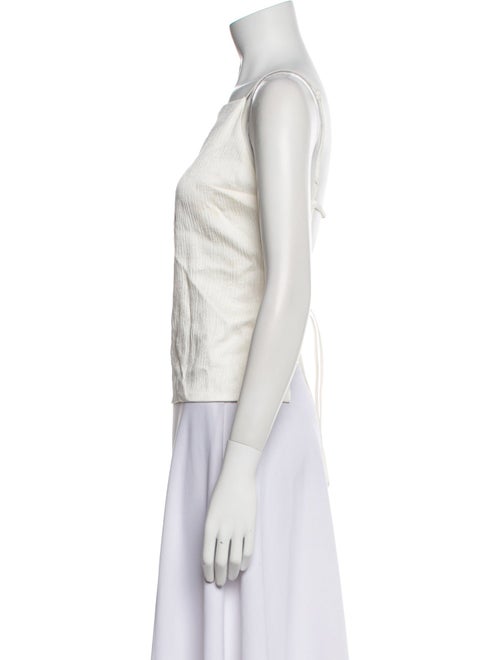 Joseph Square Neckline Sleeveless Crop Top