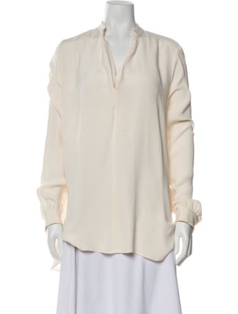 Joseph Silk V-Neck Blouse