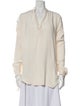 Joseph Silk V-Neck Blouse