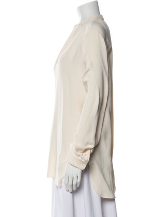 Joseph Silk V-Neck Blouse