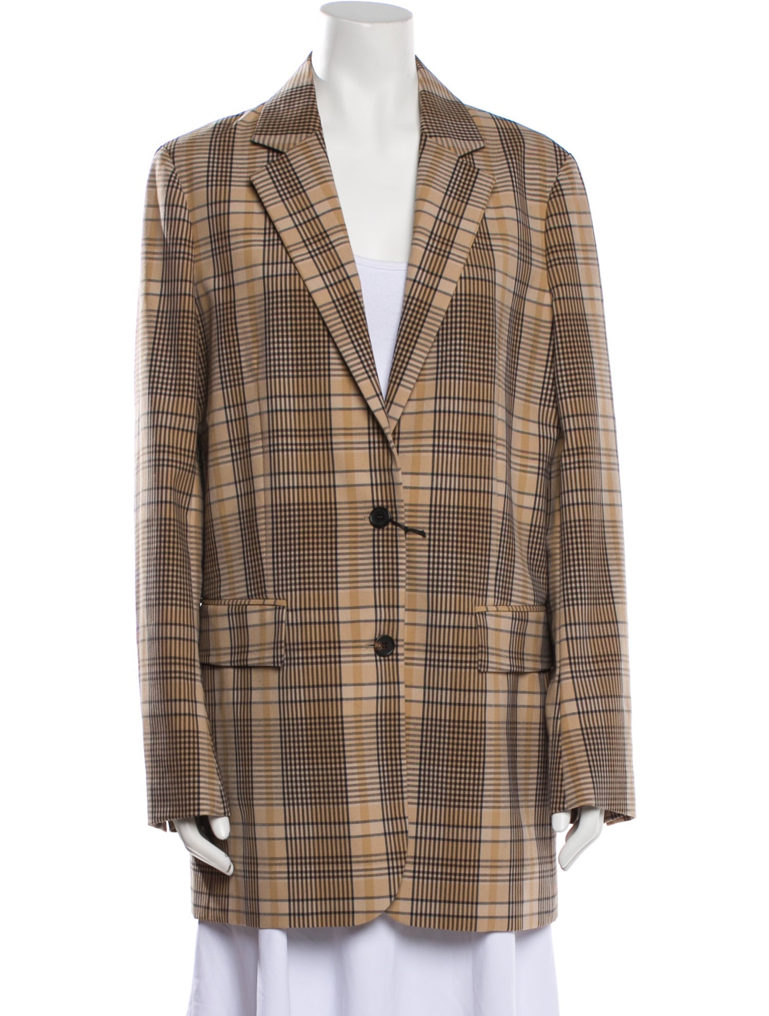Joseph Plaid Print Blazer w/ Tags