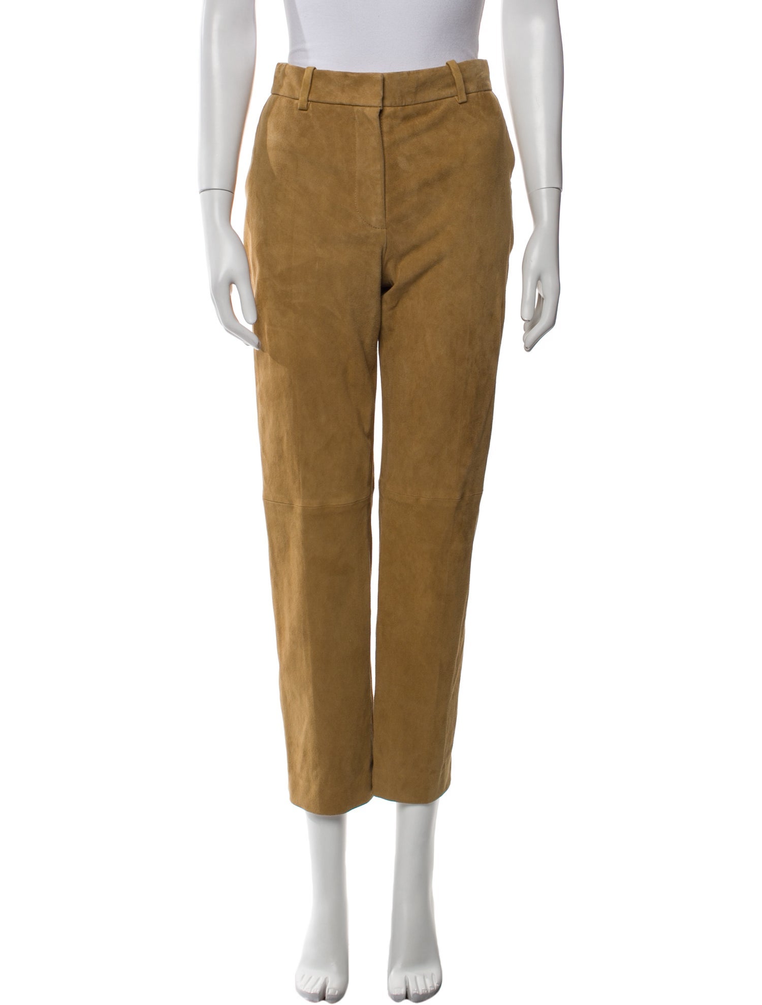 Joseph Lambskin Straight Leg Pants