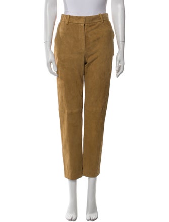 Joseph Lambskin Straight Leg Pants