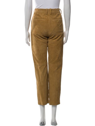 Joseph Lambskin Straight Leg Pants