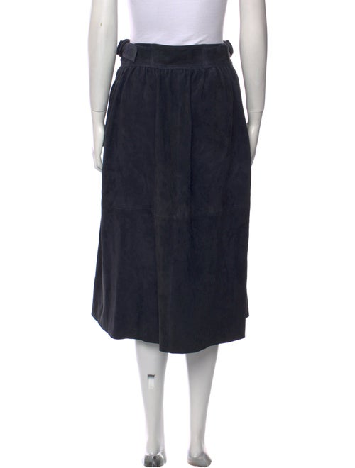 Joseph Lambskin Midi Length Skirt