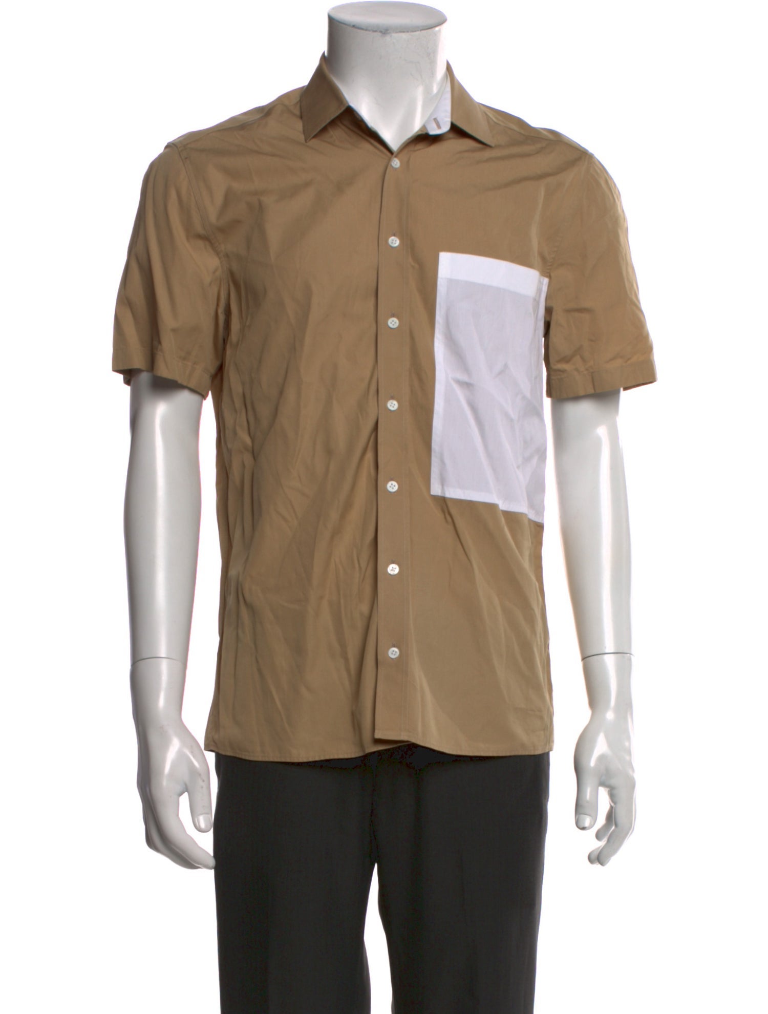 Joseph Colorblock Pattern Short Sleeve Shirt