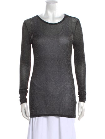 Joseph Scoop Neck Long Sleeve Top