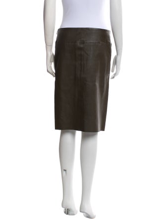 Joseph Lambskin Knee-Length Skirt