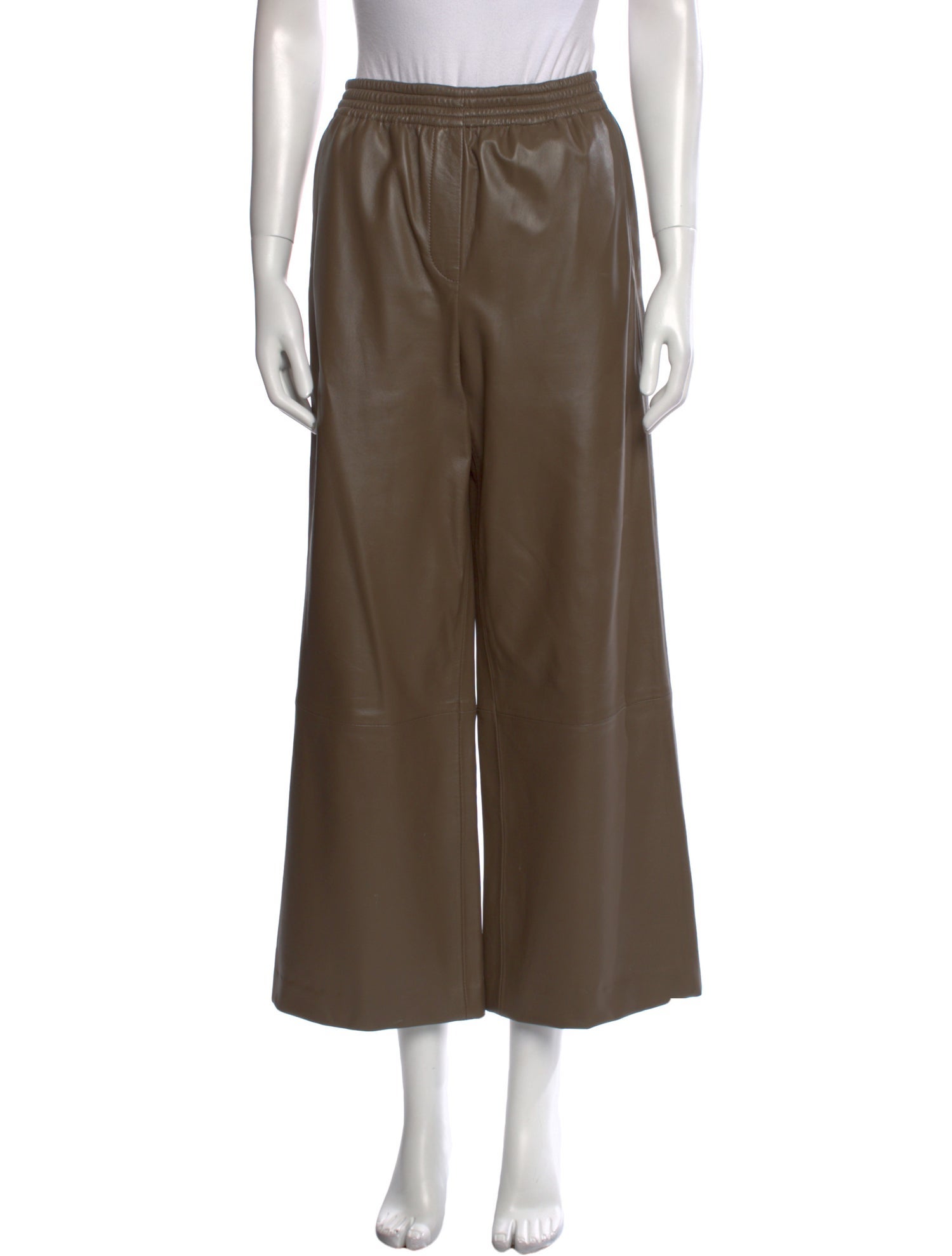 Joseph Lambskin Wide Leg Pants