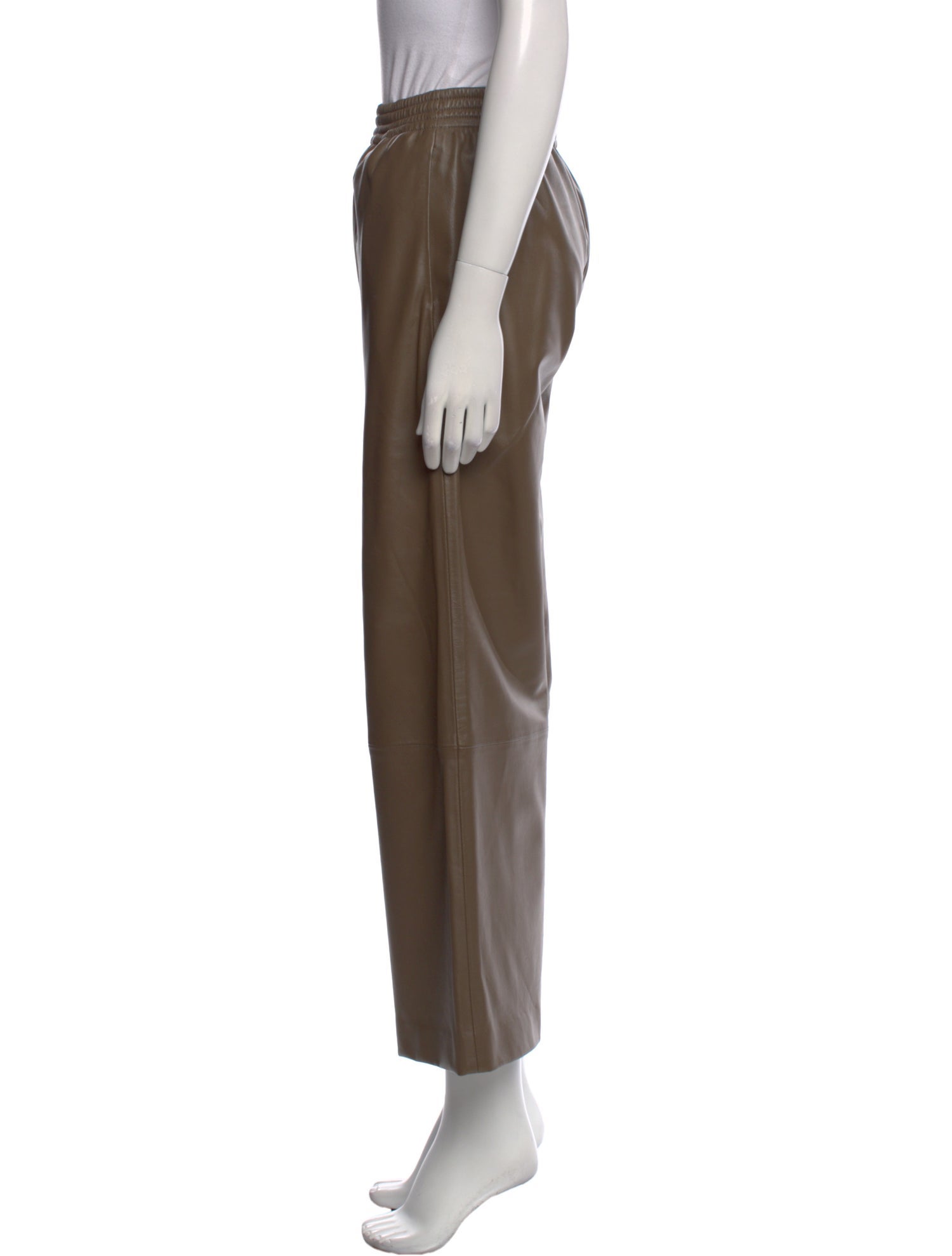 Joseph Lambskin Wide Leg Pants