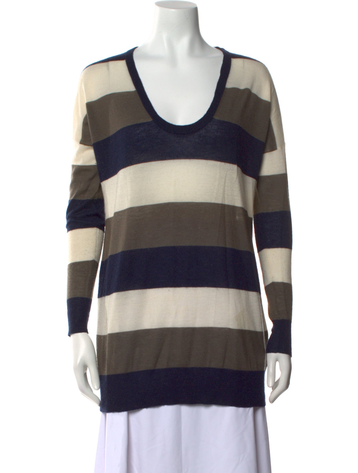 Joseph Cashmere Striped Sweater