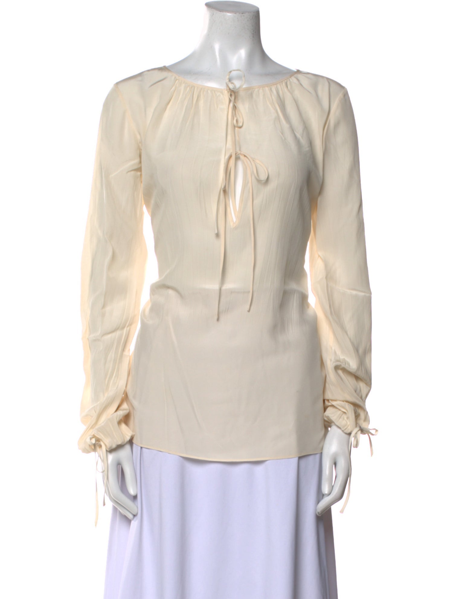 Joseph Silk Bateau Neckline Blouse