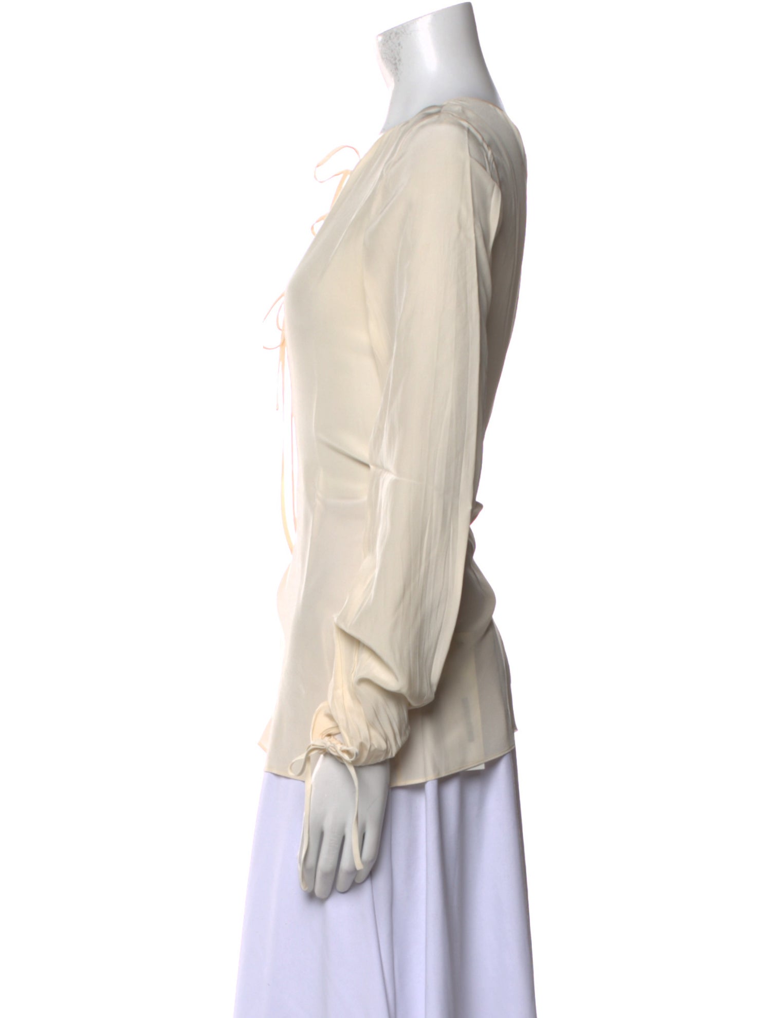 Joseph Silk Bateau Neckline Blouse