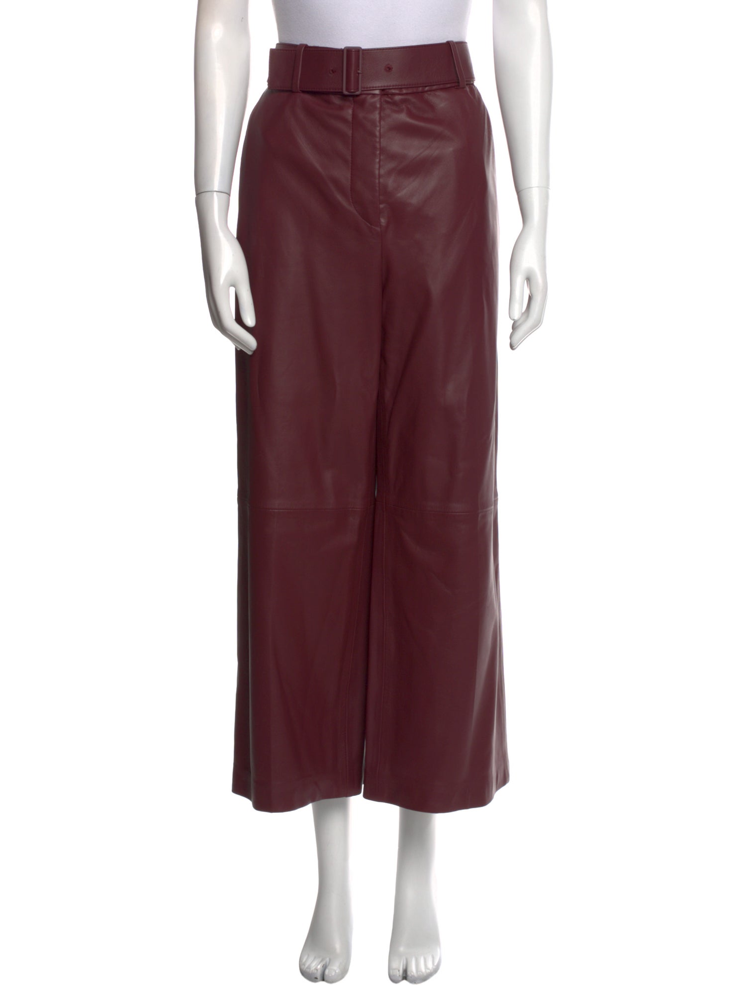 Joseph Lamb Leather Wide Leg Pants