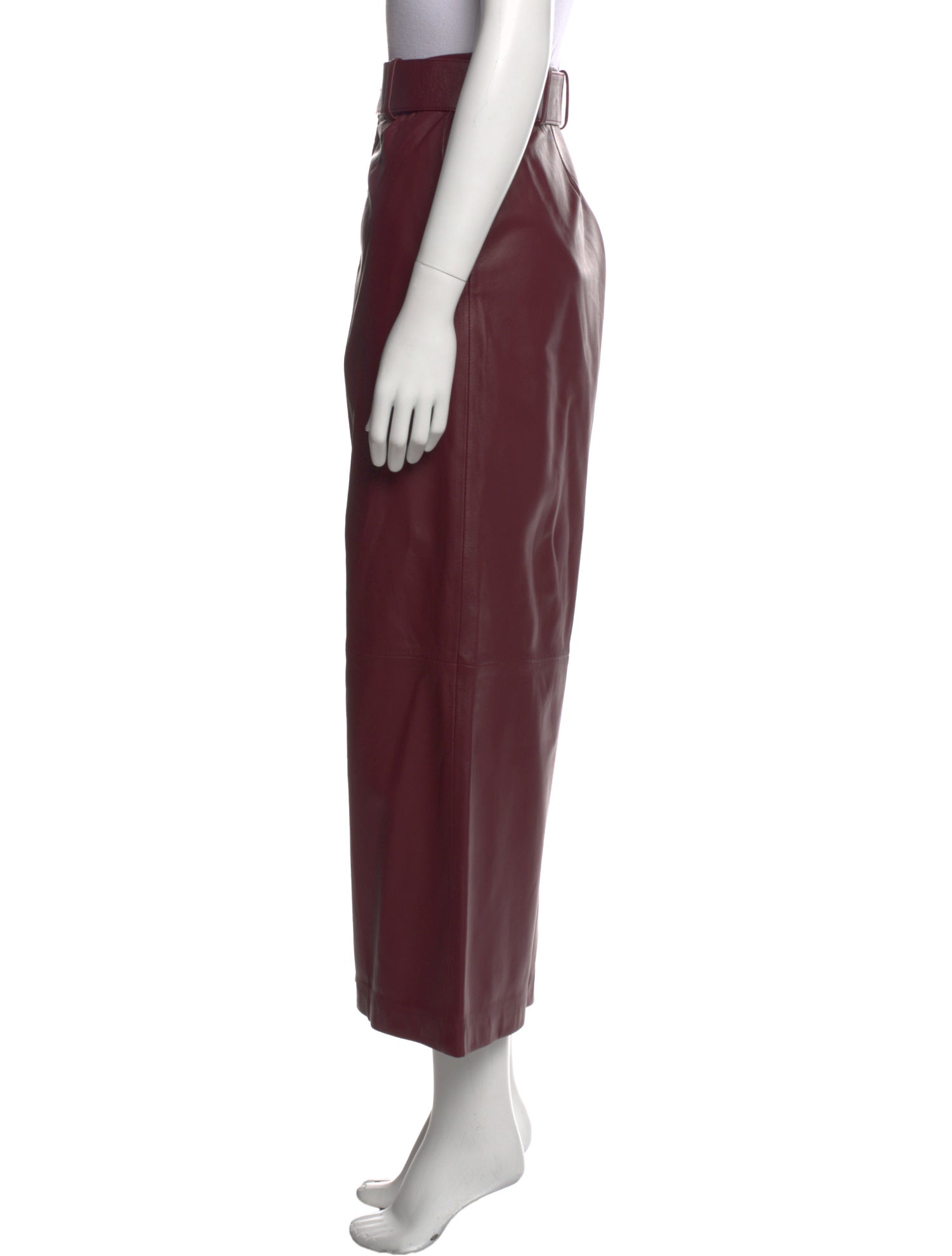 Joseph Lamb Leather Wide Leg Pants