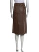 Joseph Lambskin Midi Length Skirt