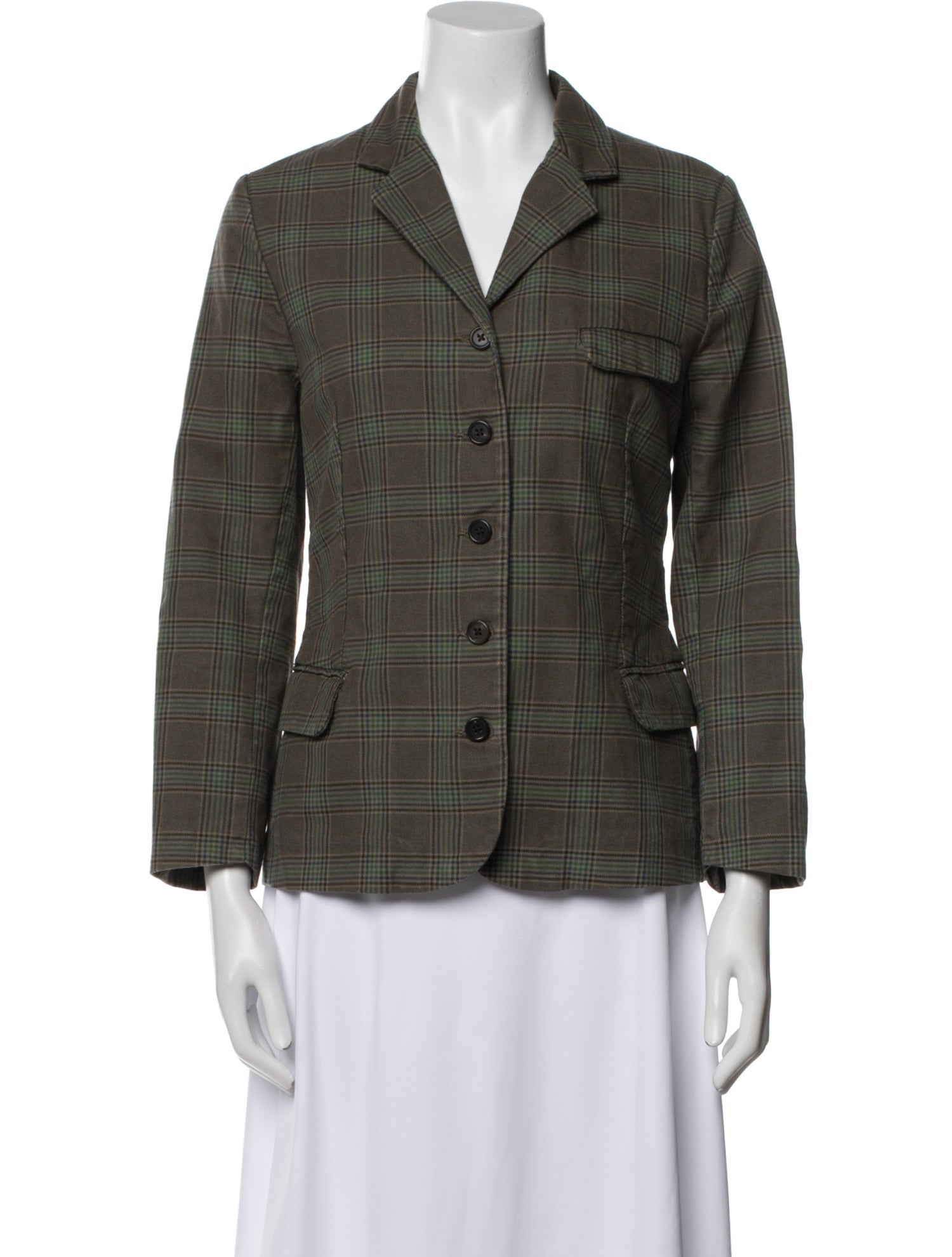 Joseph Plaid Print Blazer