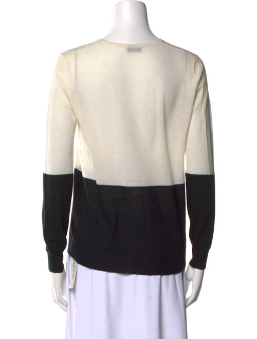 Joseph Cashmere Colorblock Pattern Sweater