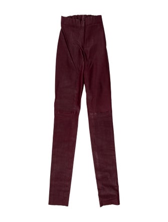 Joseph Lambskin Skinny Leg Pants