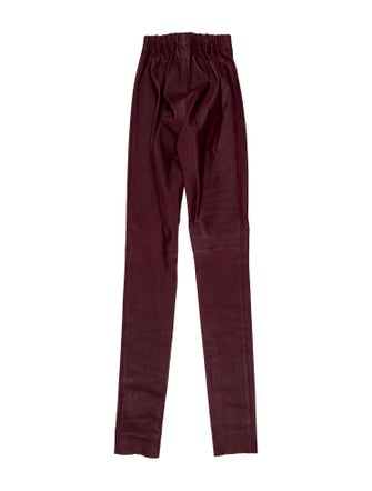 Joseph Lambskin Skinny Leg Pants