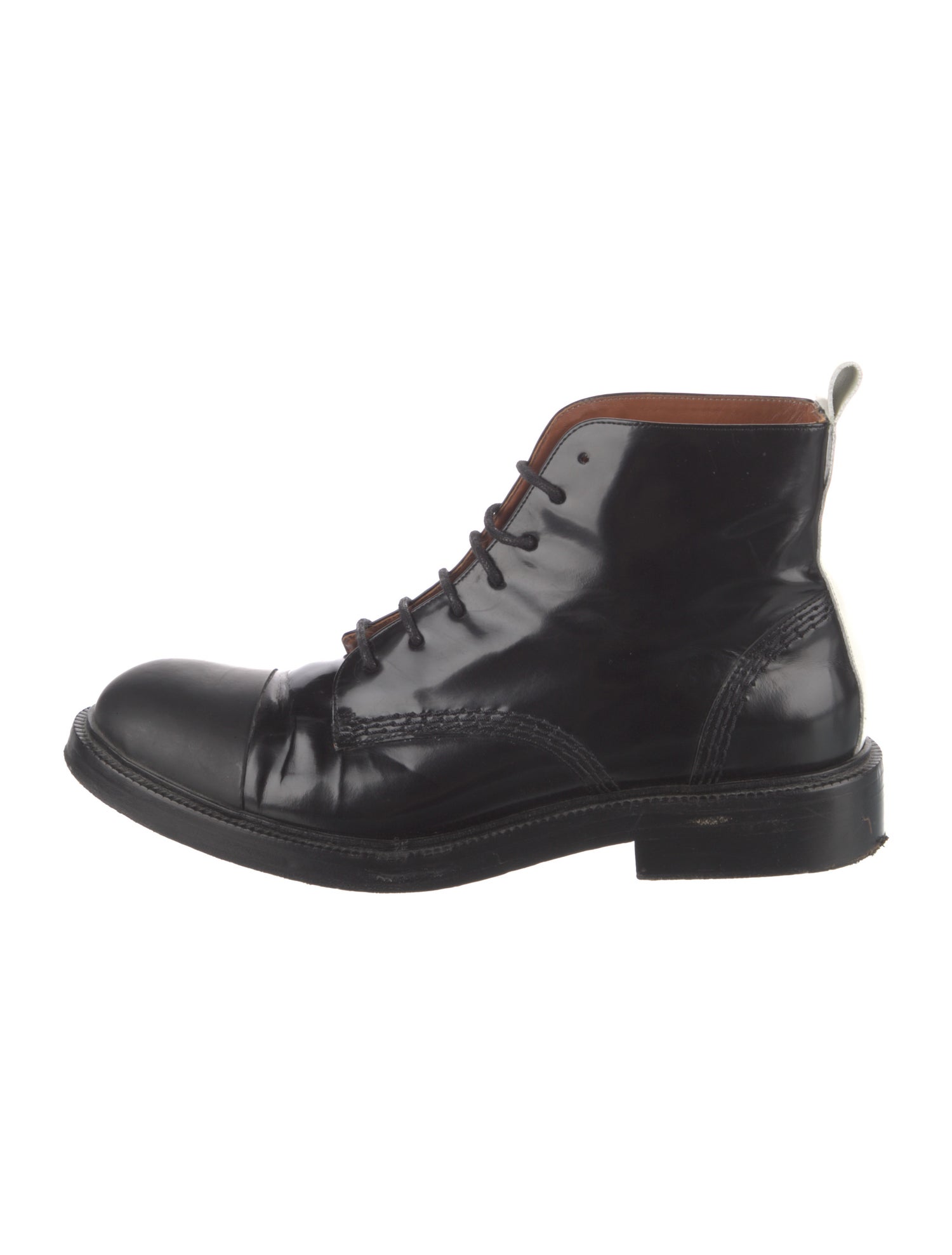 Joseph Patent Leather Combat Boots