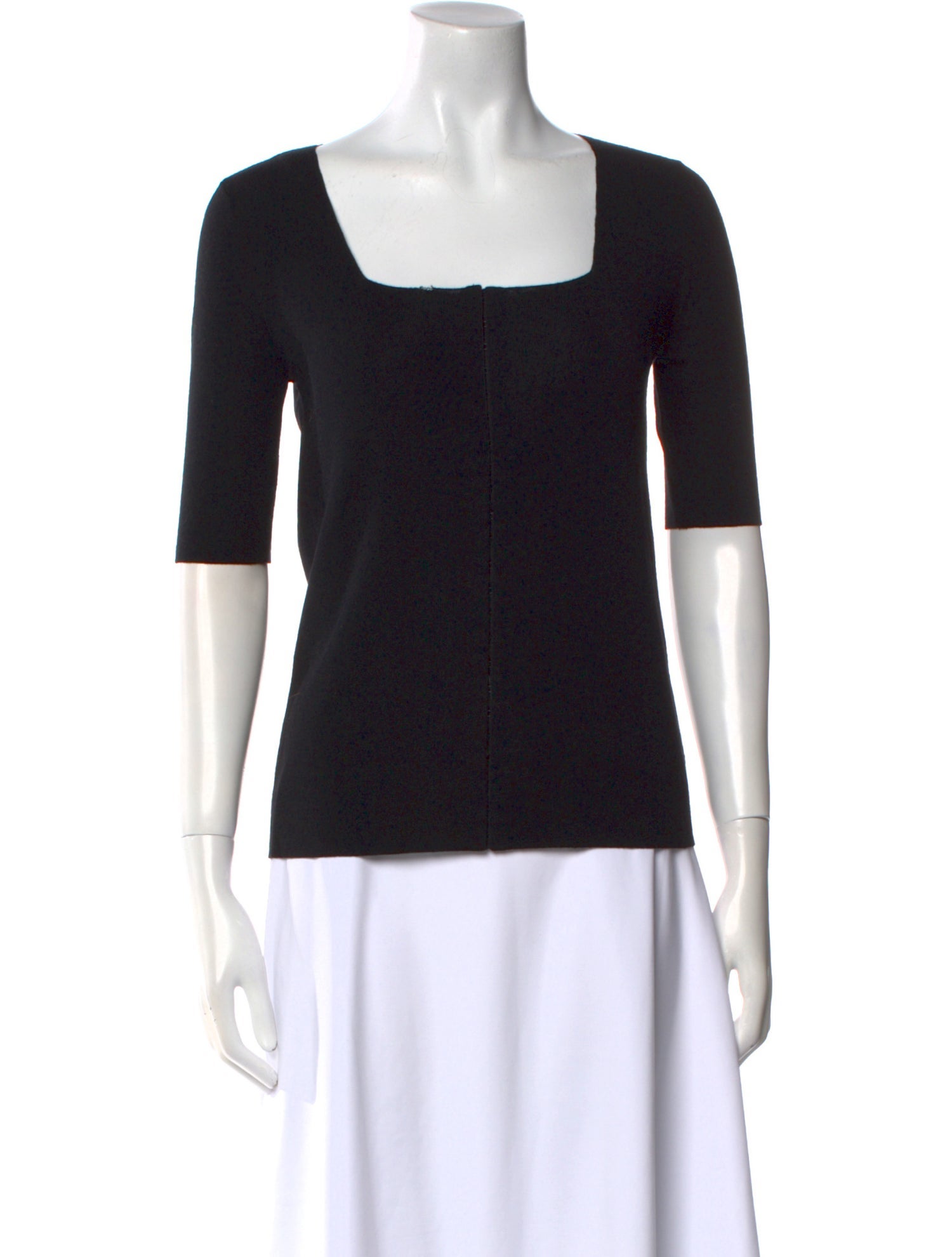 Joseph Virgin Wool Square Neckline Sweater