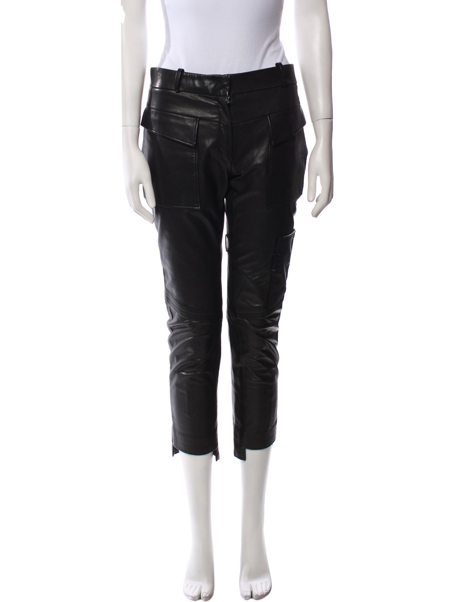 Joseph Lambskin Straight Leg Pants