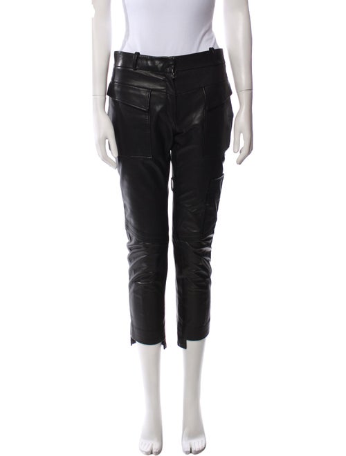 Joseph Lambskin Straight Leg Pants