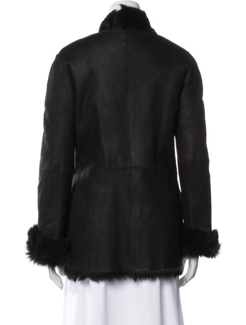 Joseph Leather Faux Fur Jacket