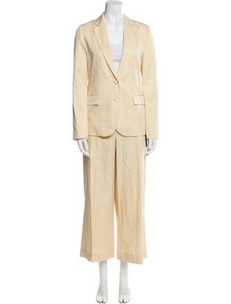 Joseph Silk Pleated Accents Pantsuit